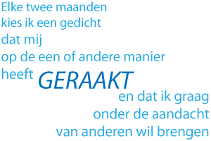 geraakt; gedichten van anderen